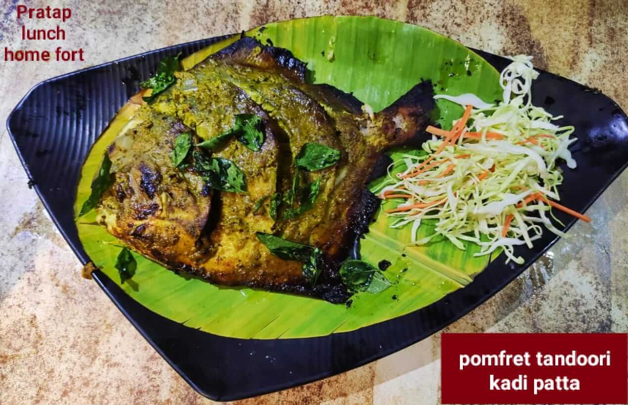 Pomfret tandoori Kadipatta