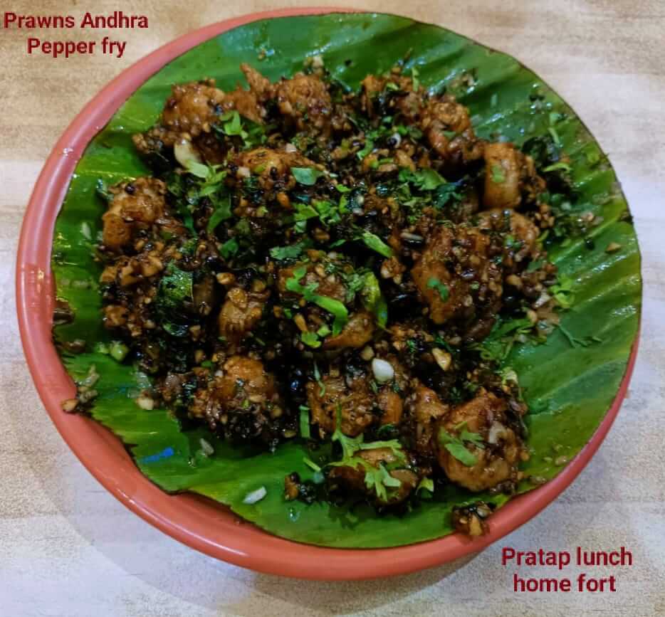 Prawns Andhra Paper Fry